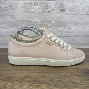 Ecco Womens Soft 7 Pink Lace Up Low Top Casual Sneakers Size 9 EU 40